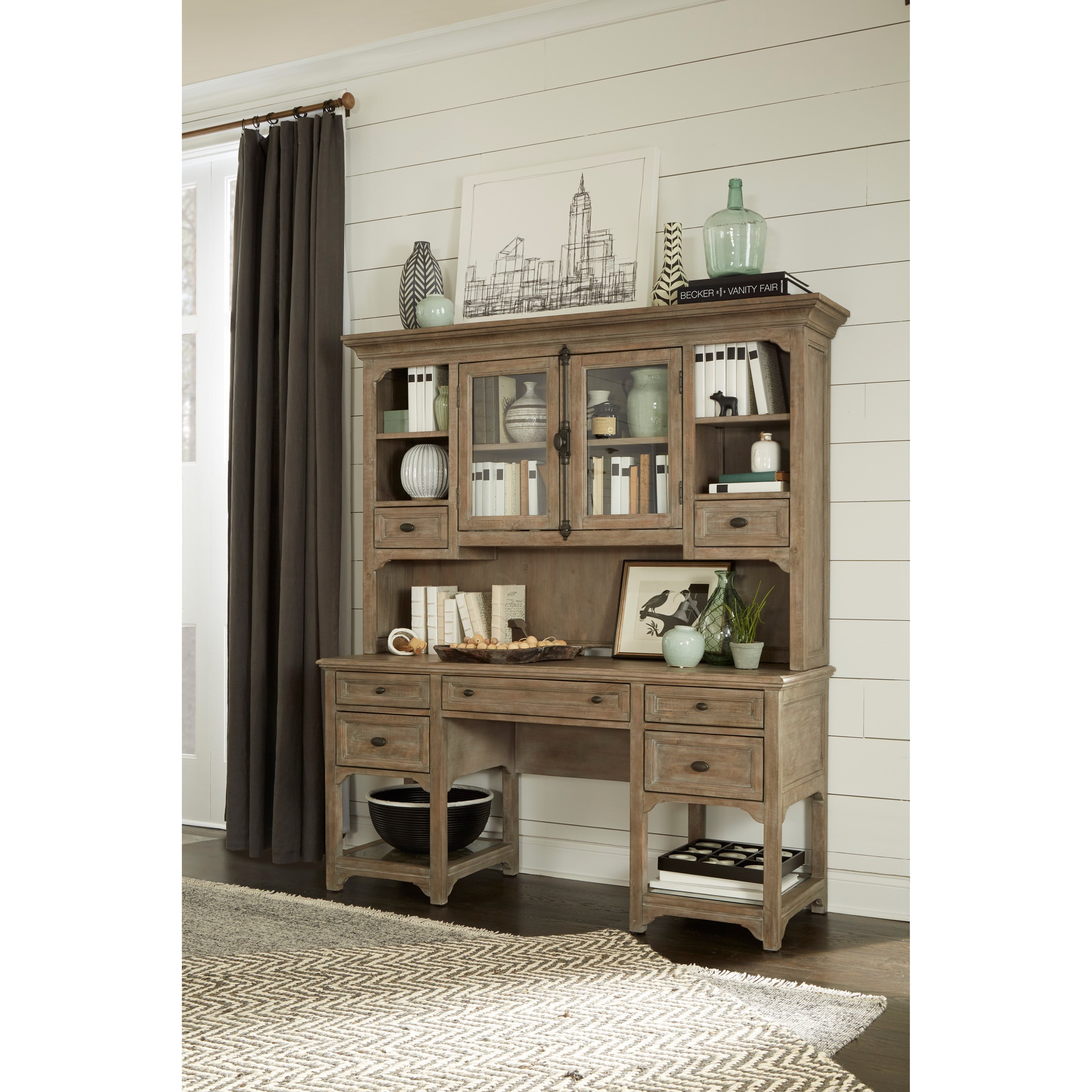 Sharon Tinley Park Desk and Hutch