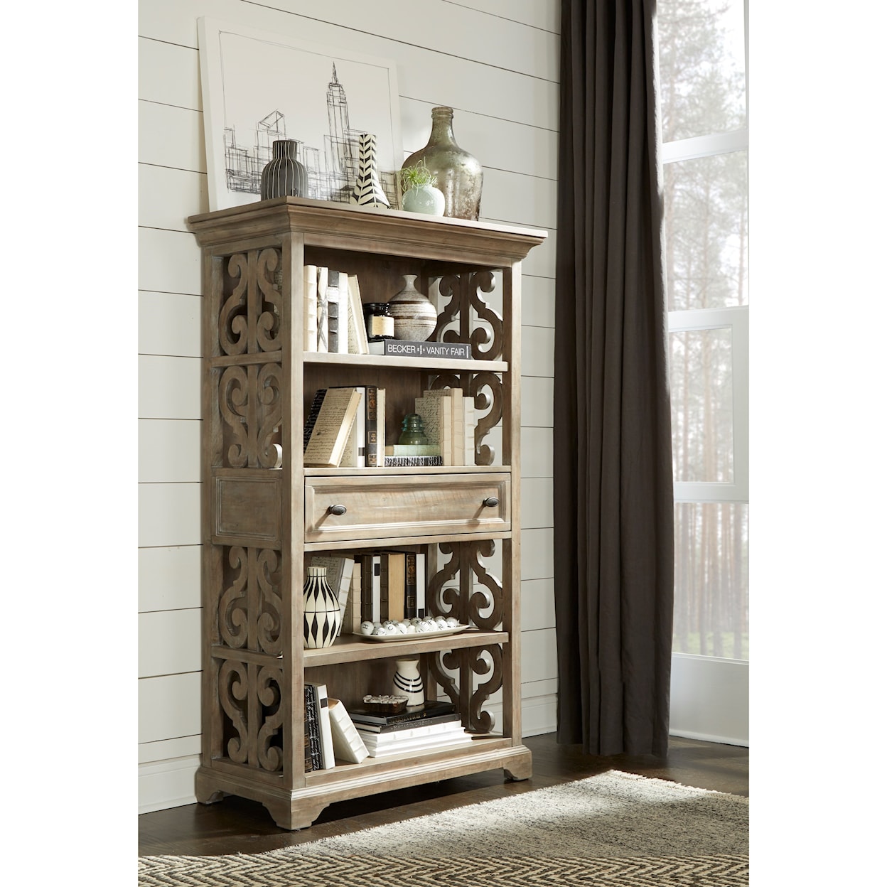 Magnussen Home Tinley Park Home Office Bookcase