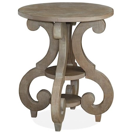 Round Accent End Table
