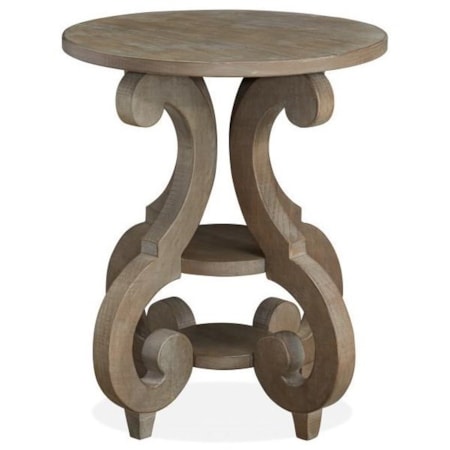 Round Accent End Table