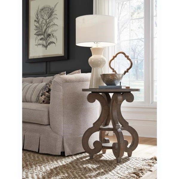 Round Accent End Table