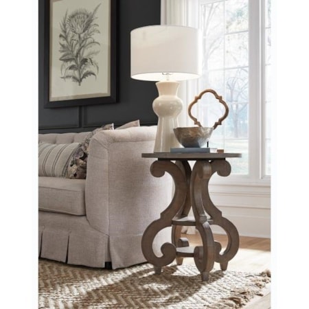 Round Accent End Table