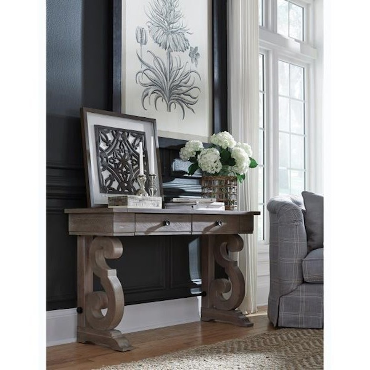 Magnussen Home Tinley Park Occasional Tables Rectangular Sofa Table