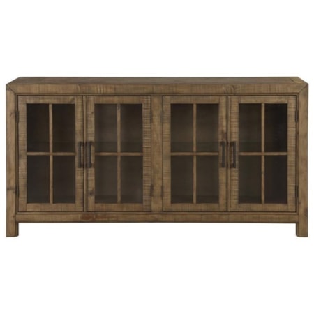 Buffet Curio Cabinet with Touch Lighting