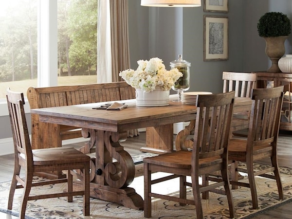 6-Piece Table Set with Bench