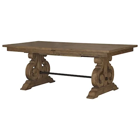 Transitional Rectangular Dining Table with Butterfly Leaves