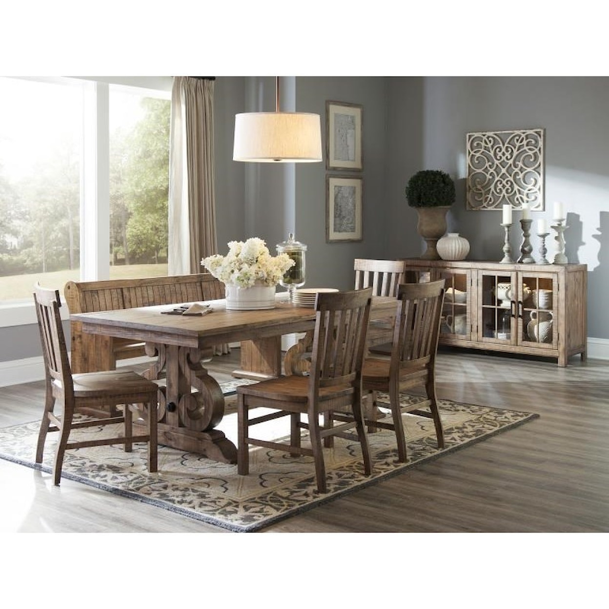 Magnussen Home Willoughby Dining Dining Side Chair with Slat Back