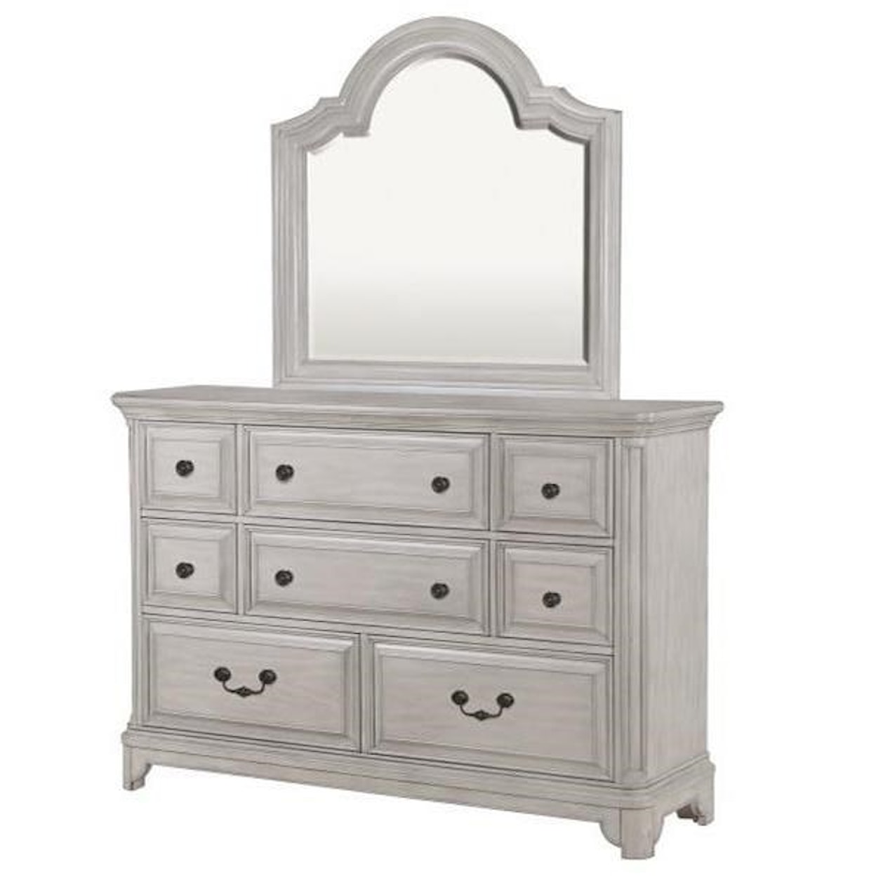 Magnussen Home Windsor Lane Bedroom Dresser and Mirror Set