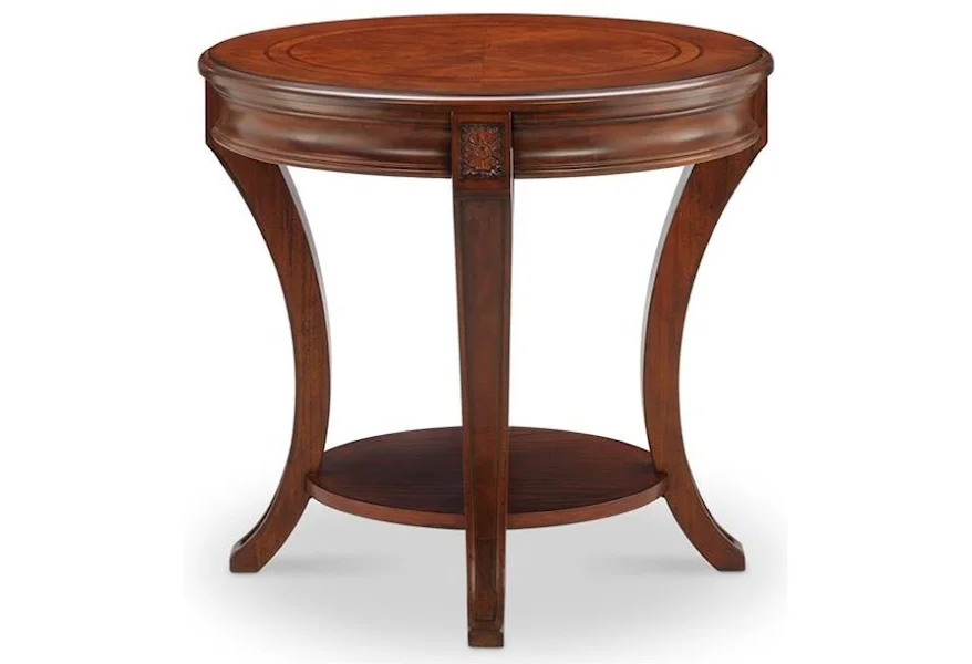 Winslet Occasional Tables Oval End Table with Shelf by Magnussen Home at Darvin Furniture