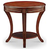 Magnussen Home Winslet Occasional Tables Oval End Table with Shelf