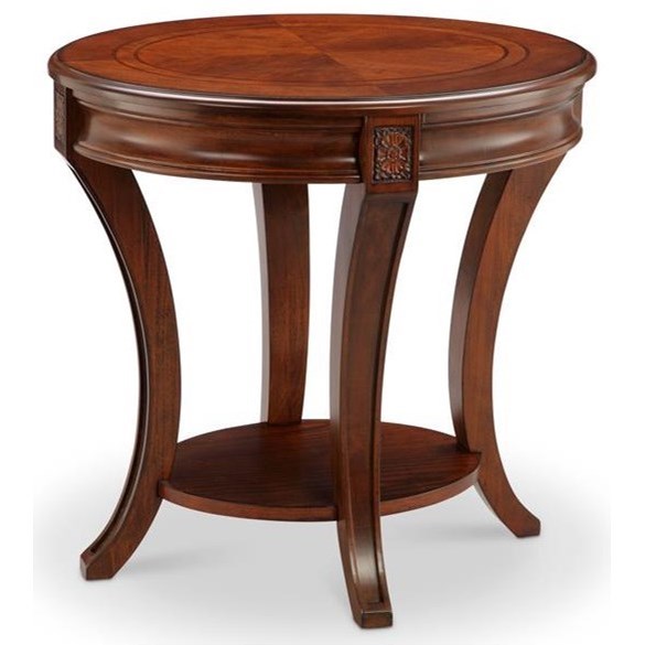 Small oval store end table