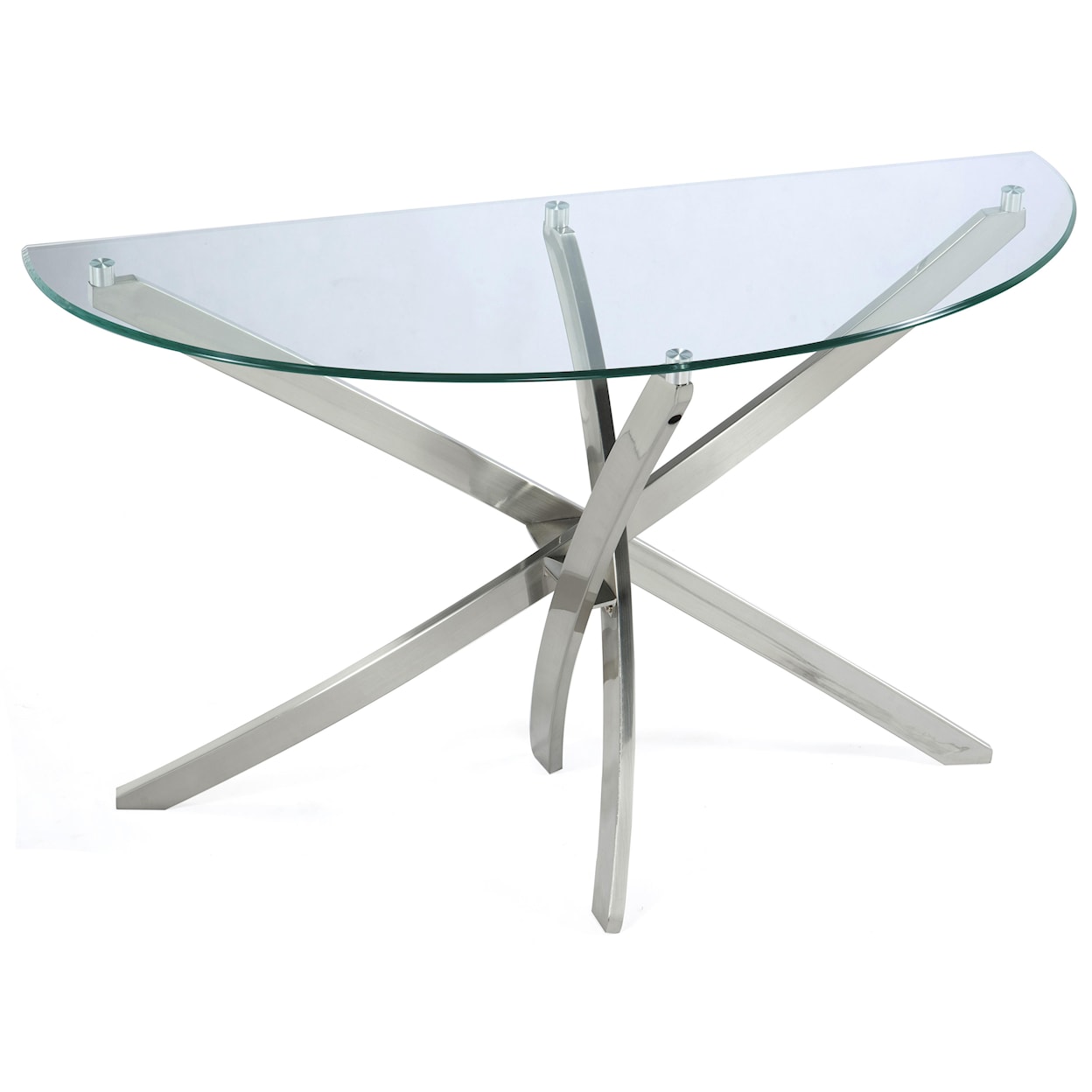 Magnussen Home Zila Occasional Tables Demilune Sofa Table