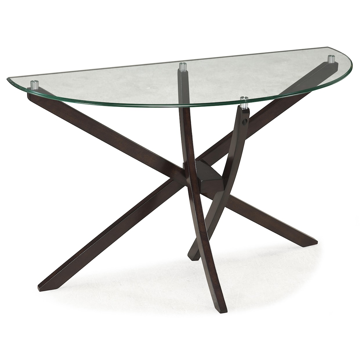 Magnussen Home Xenia Occasional Tables Demilune Sofa Table