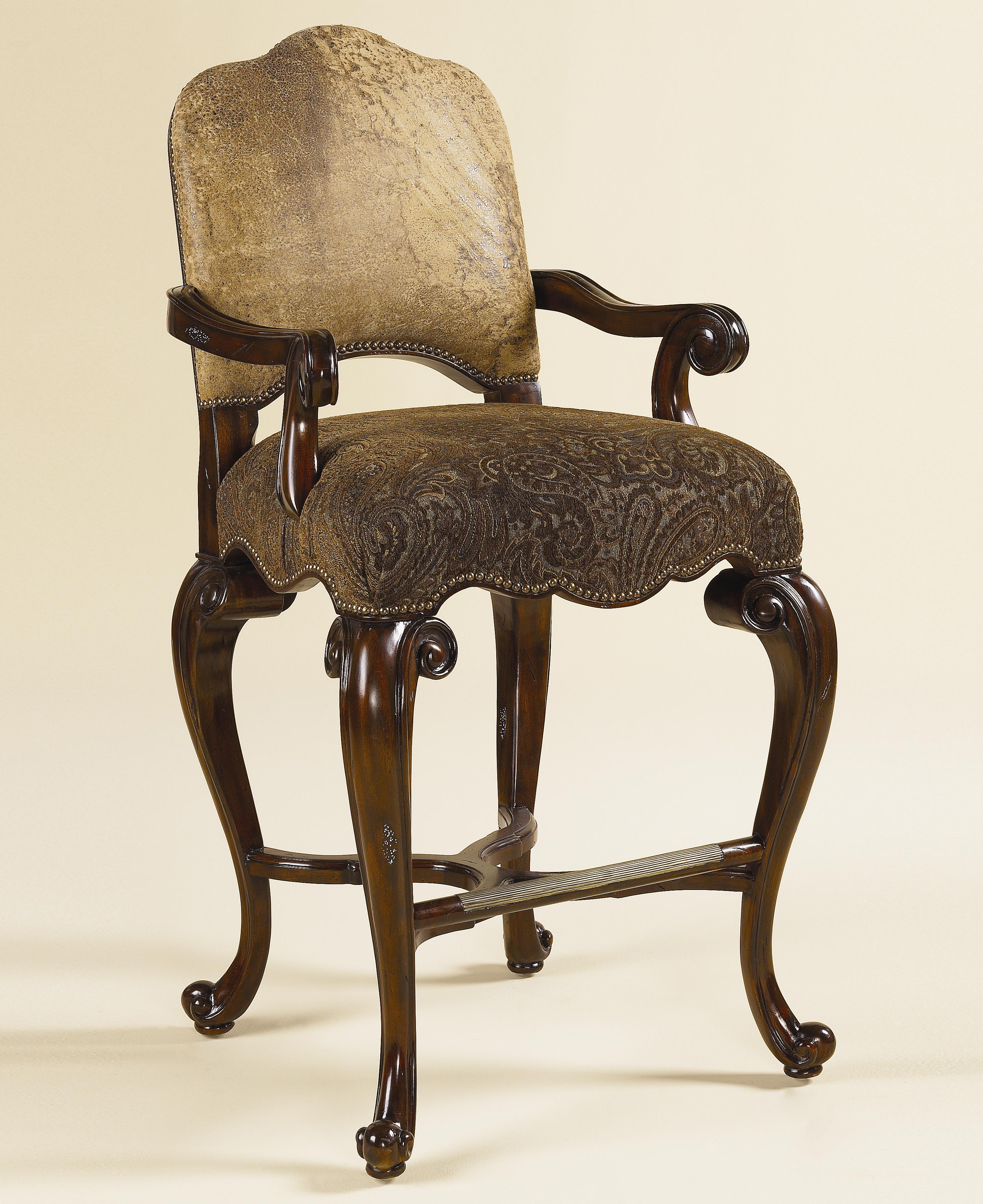 Maitland-Smith Bar Stools Dark Antique Lido Finished ...