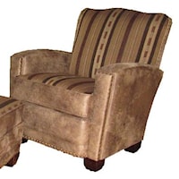 Casual Chair with Attached Back