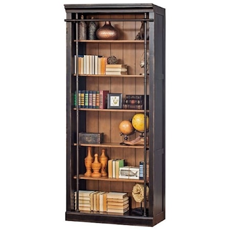 5 Shelf Bookcase with French Influences