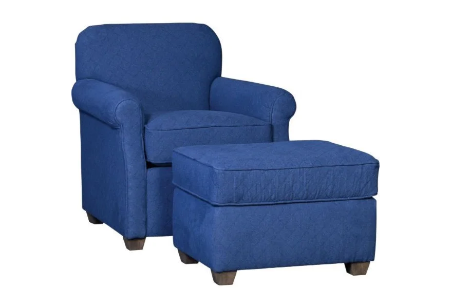 1313 Chair and Ottoman by Mayo at Wilson's Furniture