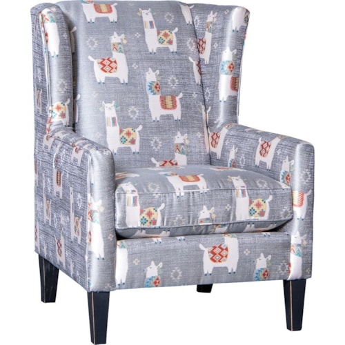 Transitional Wing Back Chair