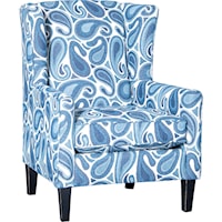 Transitional Wing Back Chair