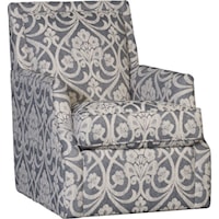 Swivel Chair with Flared Arms