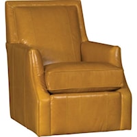 Swivel Glider Chair with Flared Arms