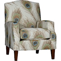 Upholstered Camel Back Chair