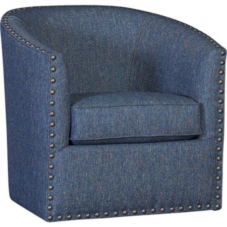 Swivel Barrel Chair