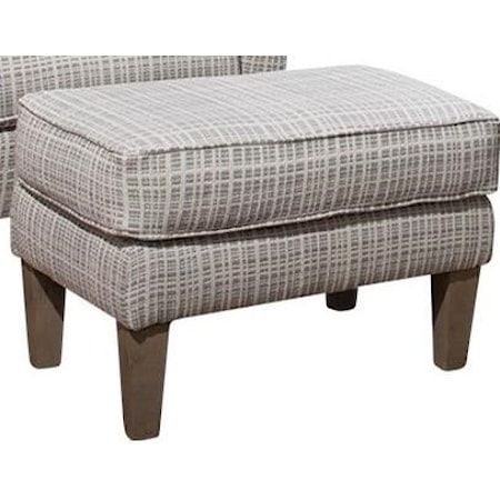 Ottoman with Tapered Legs