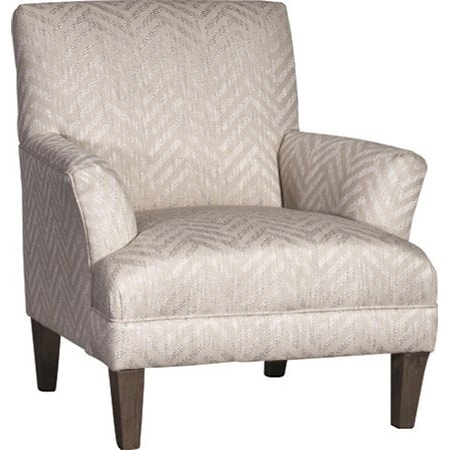 Transitional Chair with Flare Tapered Arms