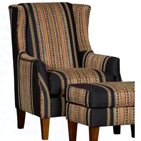 Customizable Wing-Back Accent Chair