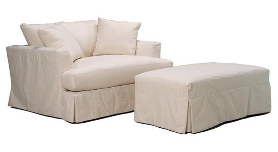 BeModern Cirrus 077870984 Comfortable Slipcover Chair and a Half with