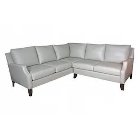 Traditional 2 Pc Sectional with Tapered Legs-American Headliner Program