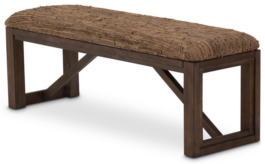 Rustic online upholstered bench