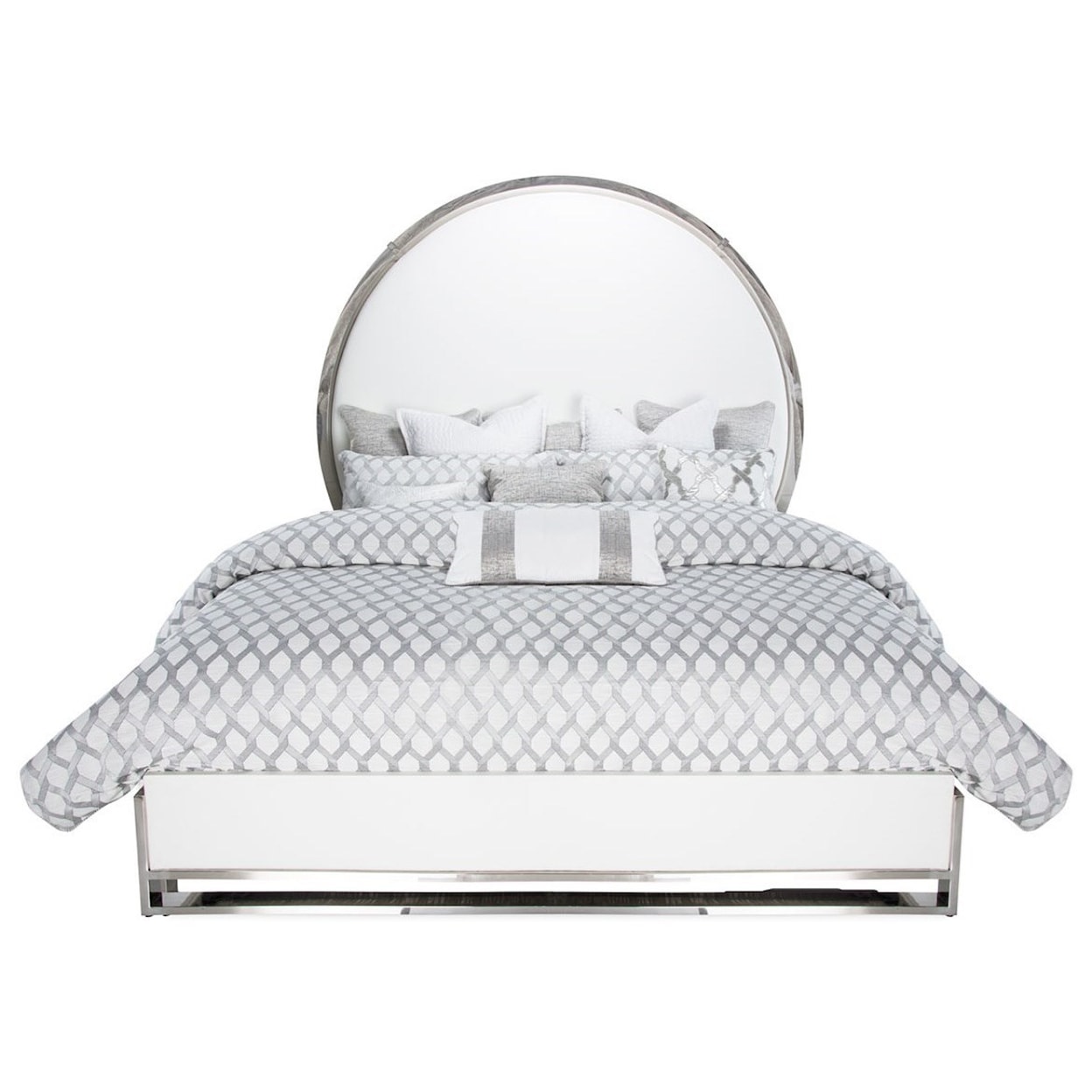 Michael Amini Halo Queen Upholstered Bed