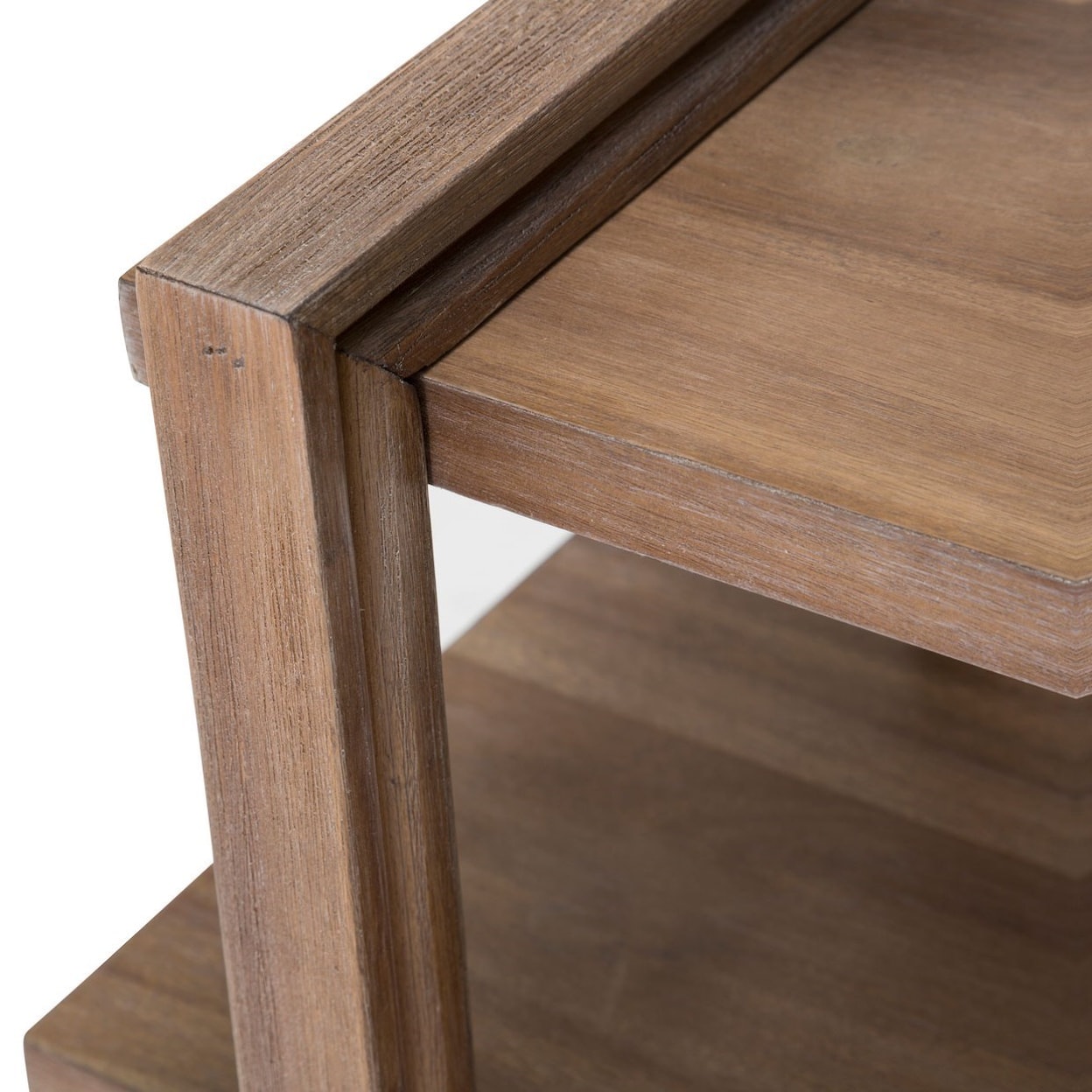 Michael Amini Hudson Ferry 2-Shelf Chairside Table