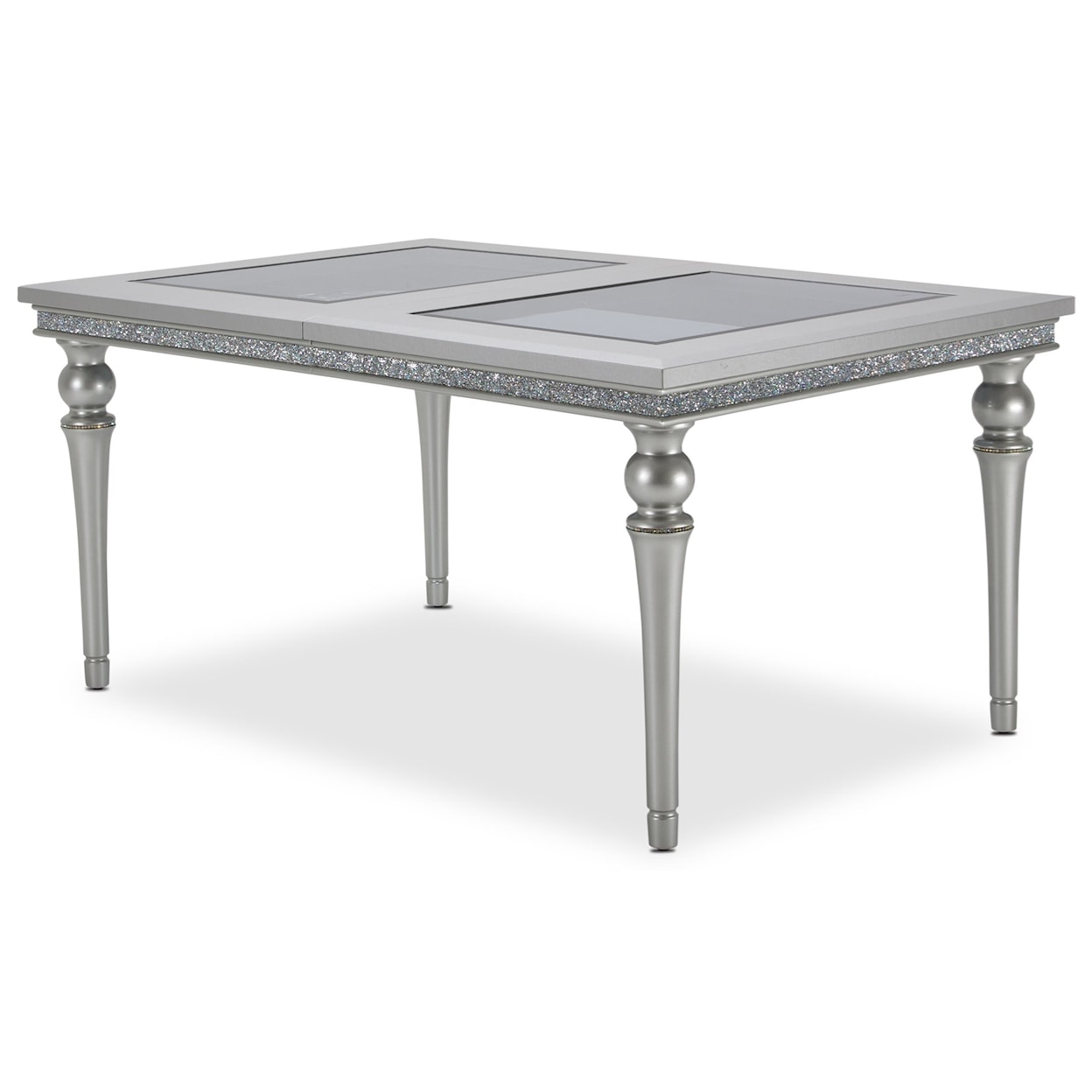 Michael Amini Melrose Plaza 4 Leg Upholstered Dining Table