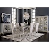 Michael Amini Melrose Plaza 4 Leg Upholstered Dining Table