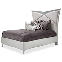 Contemporary Glam Upholstered King Bed