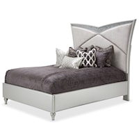 Contemporary Glam Queen Upholstered Bed