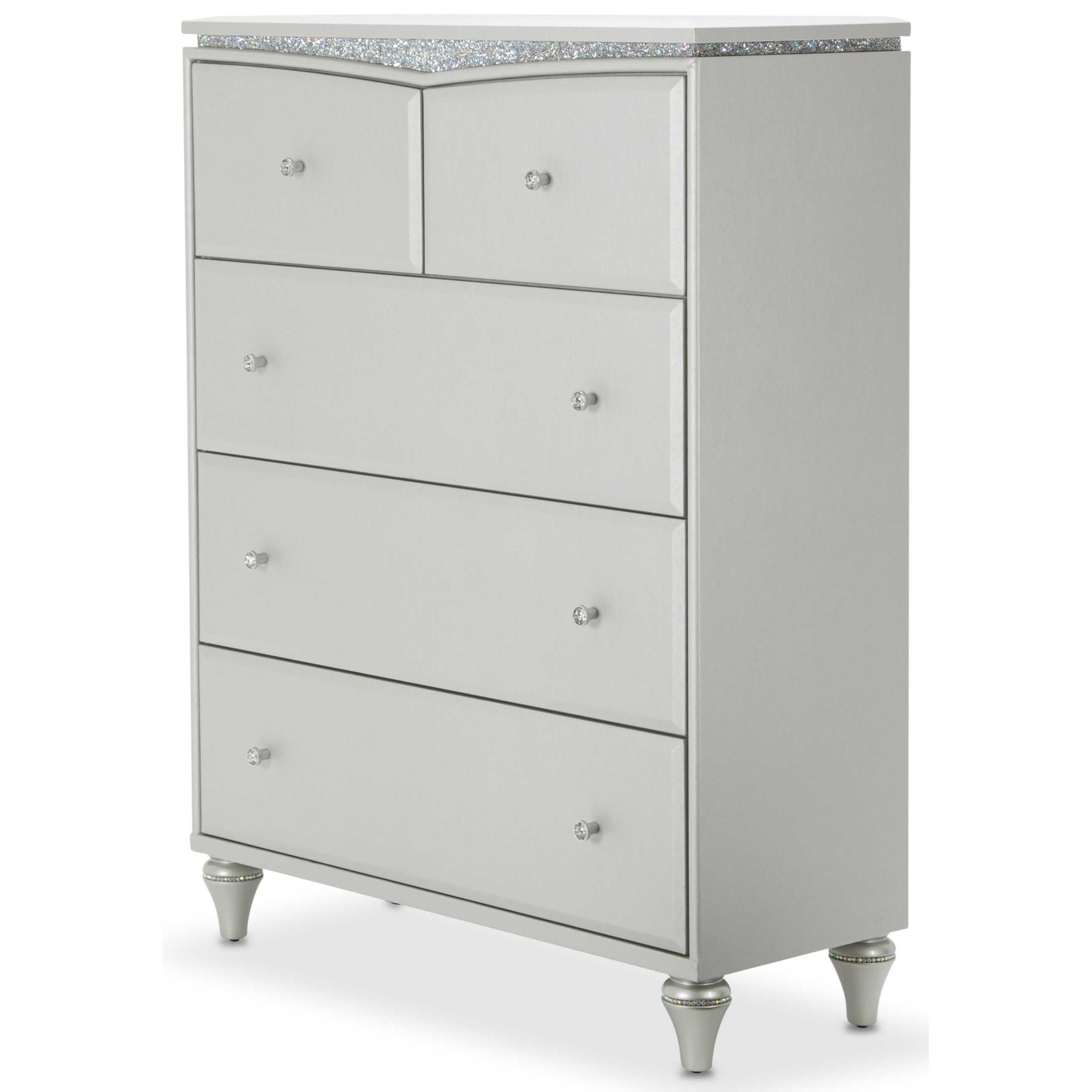 5-Drawer Upholstered Bedroom Chest