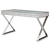 Michael Amini Melrose Plaza Writing Desk with Glass Top