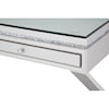 Michael Amini Melrose Plaza Writing Desk with Glass Top