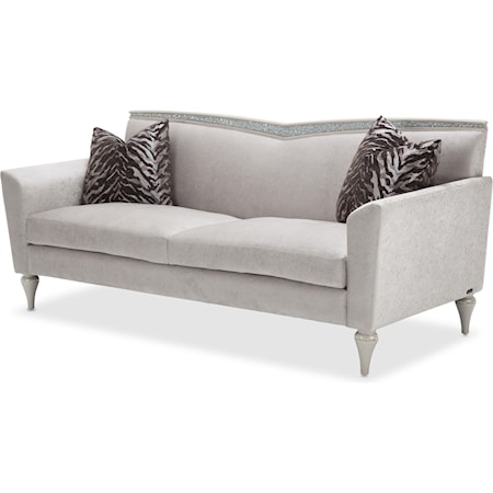Sofa with Crystal Accents