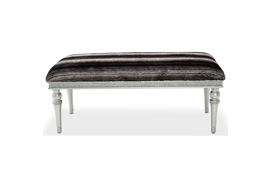 Melrose Plaza Bedroom Bench by Michael Amini at Corner Furniture