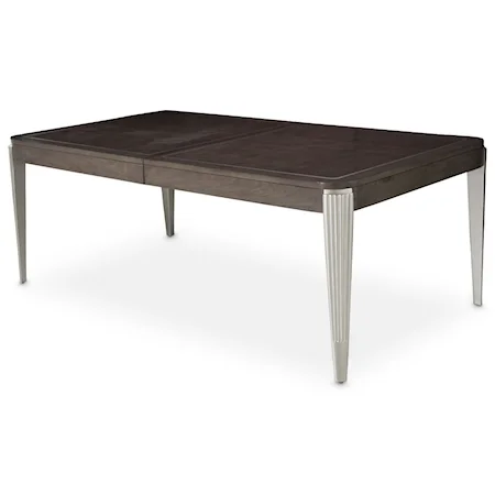 Contemporary Dining Table with Metal Legs