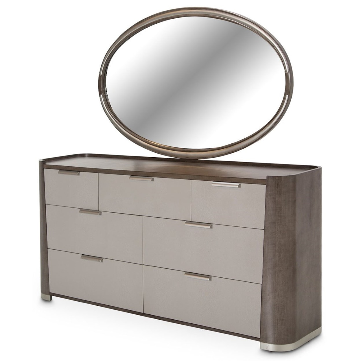 Michael Amini Roxbury Park Dresser and Mirror Set