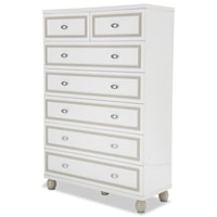 Contemporary 7-Drawer Two-Toned Bedroom Chest