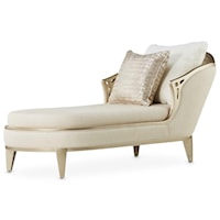 Glam Chaise with Champagne Accents