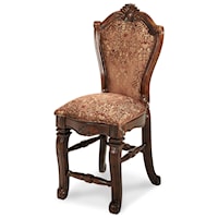 Traditional Upholstered Counter Height Dining Chair