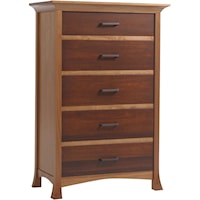 Transitional 5-Drawer Chest of Drawers